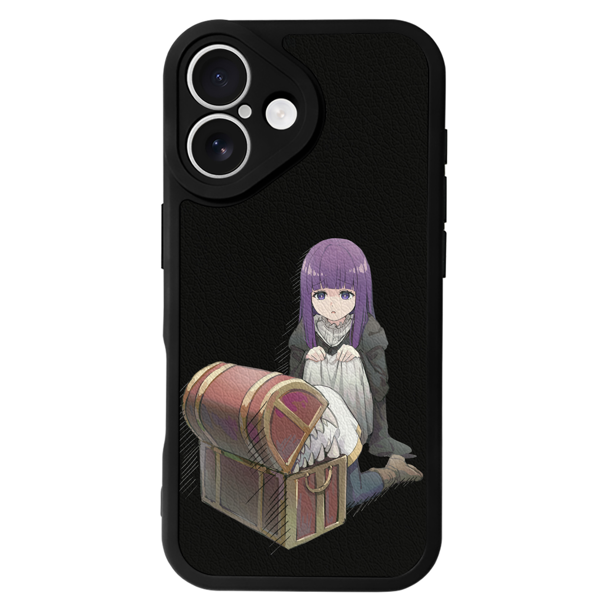 （画像用） 葬送のフリーレン Frieren 【iPhone 16シリーズ対応】シリコンスマホケース（レザー調） 材質：シリコン